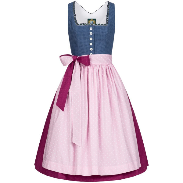 Dinrdl Thiersee blau 44 Tracht 80% Baumwolle, 20% Polyester