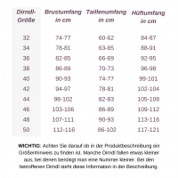 Dirndl Pillersee beige 44 Tracht 80% Baumwolle, 20% Polyester