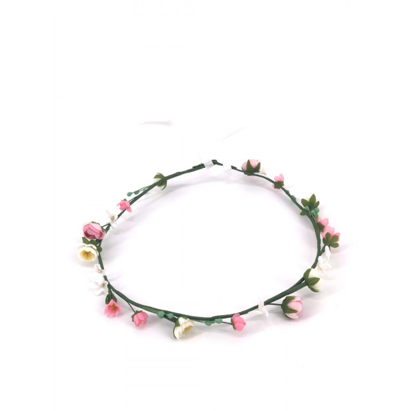 Blüten-Girlande Annalena rosa-weiß